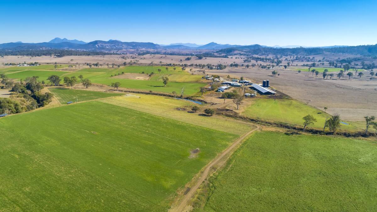Located in the Tamrookum district south of Beaudesert, the 149 hectare farm features an on-farm milk factory. 