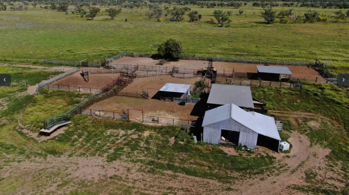 The cattle yards feature a six-way draft with a crows-nest and sheds over the crush and weigh scales, and the branding cradle. Picture supplied