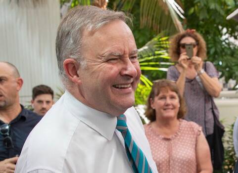 Labor Opposition Leader Anthony Albanese in Brisbane on Tuesday.