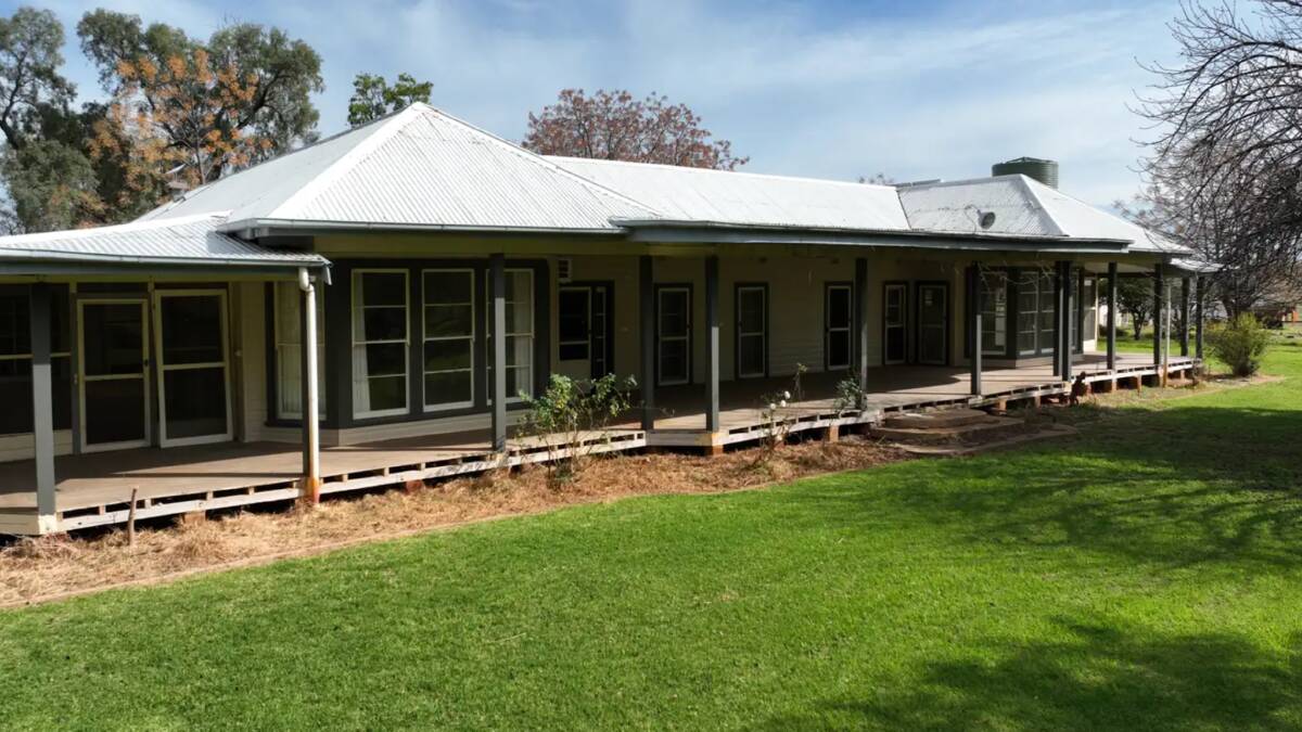 The property features a charming five bedroom, three bathroom timber homestead. Picture supplied