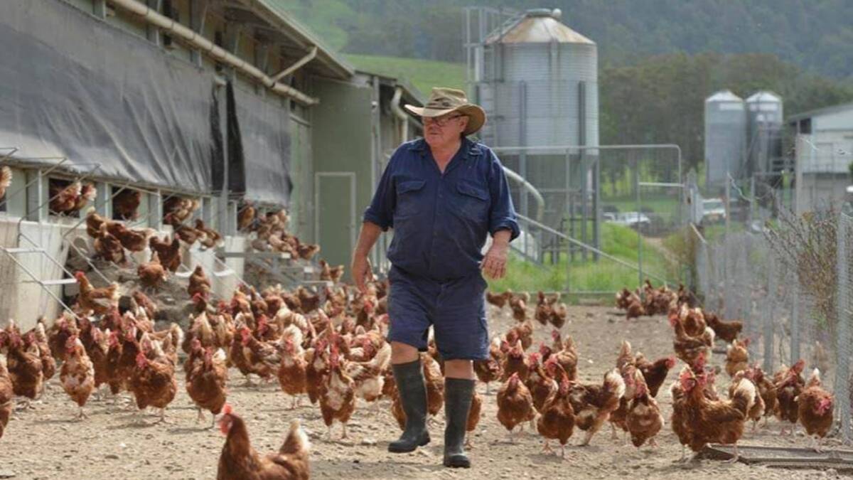Ken (pictured) and Pam Howard are selling their productive free range egg farm and grazing property. Picture - supplied