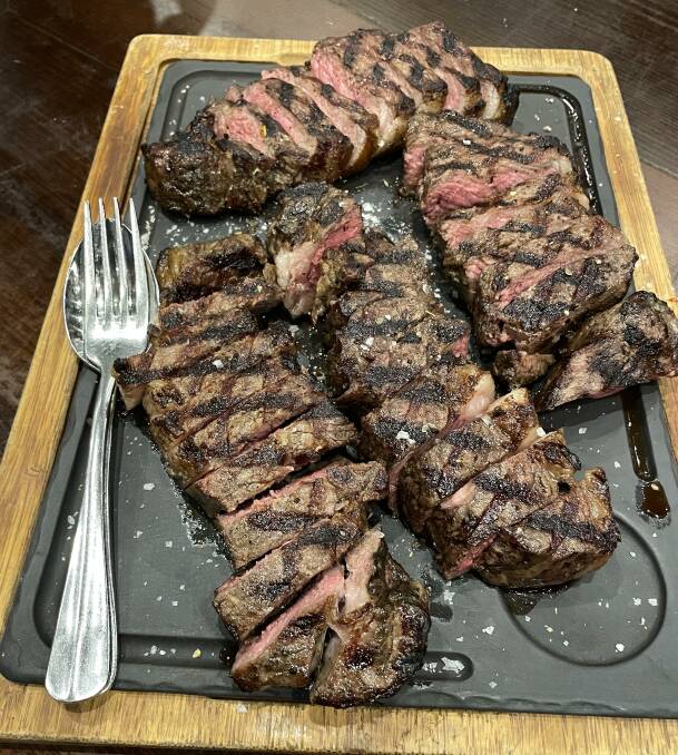 The steaks are then rested, placed quickly back on the char grill and turned once for a final finish before being plated up and delivered to the table. Picture Mark Phelps