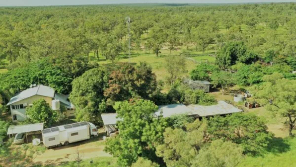 The older style four bedroom homestead is located on the banks of Hann Creek and surrounded by substantial shade trees. Picture - supplied