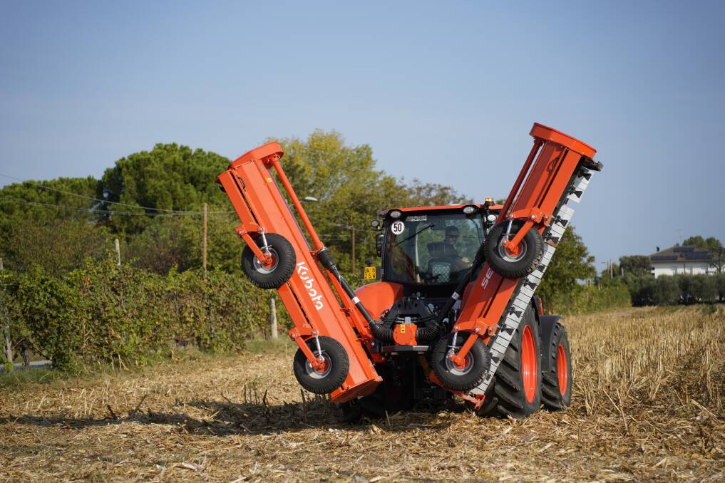 The new SE9000 series of folding agricultural mulchers from Kubota. Picture supplied
